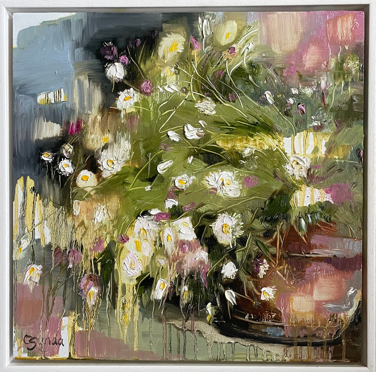 Pot of Daisies