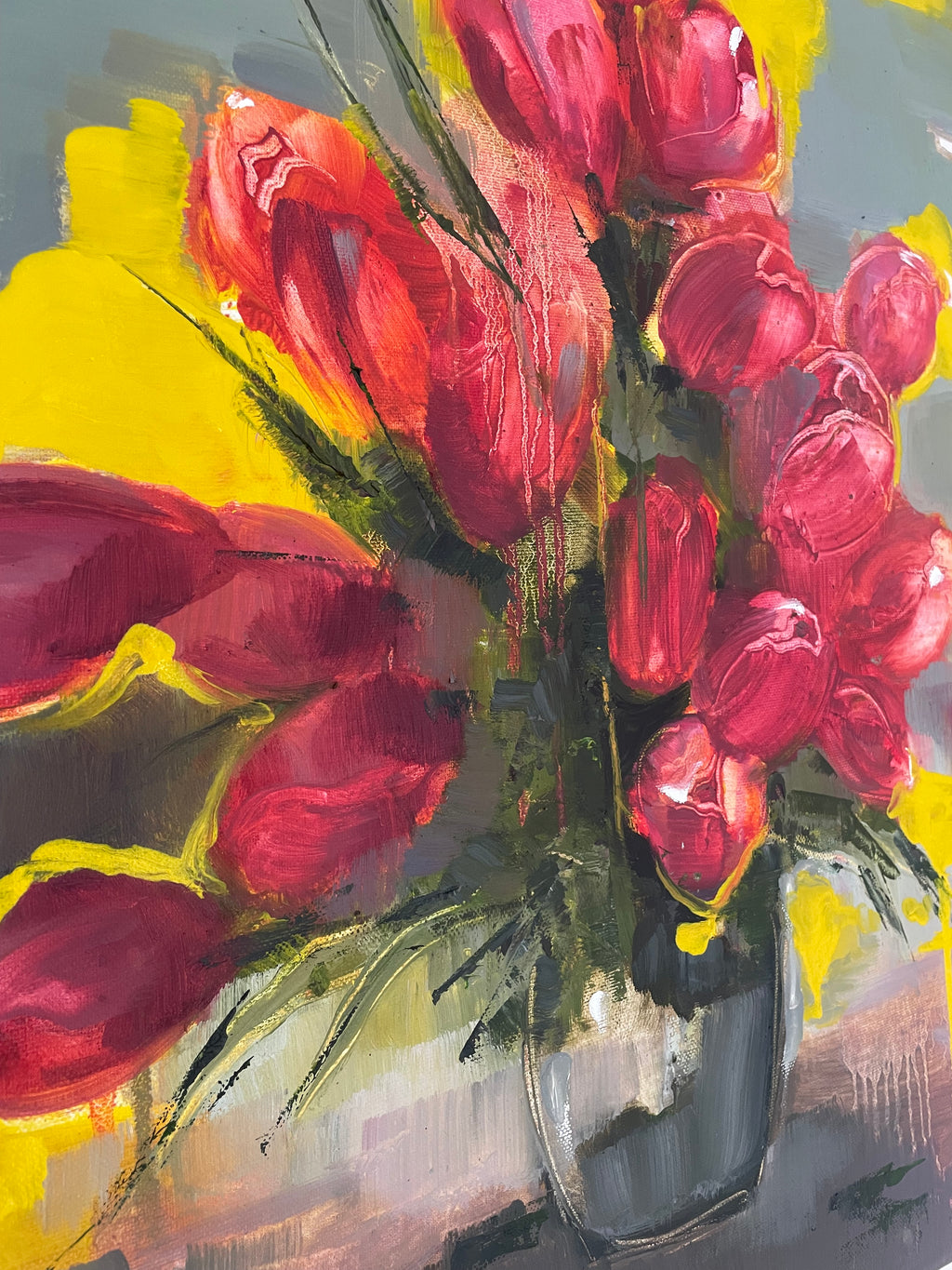 Pot of Tulips Original